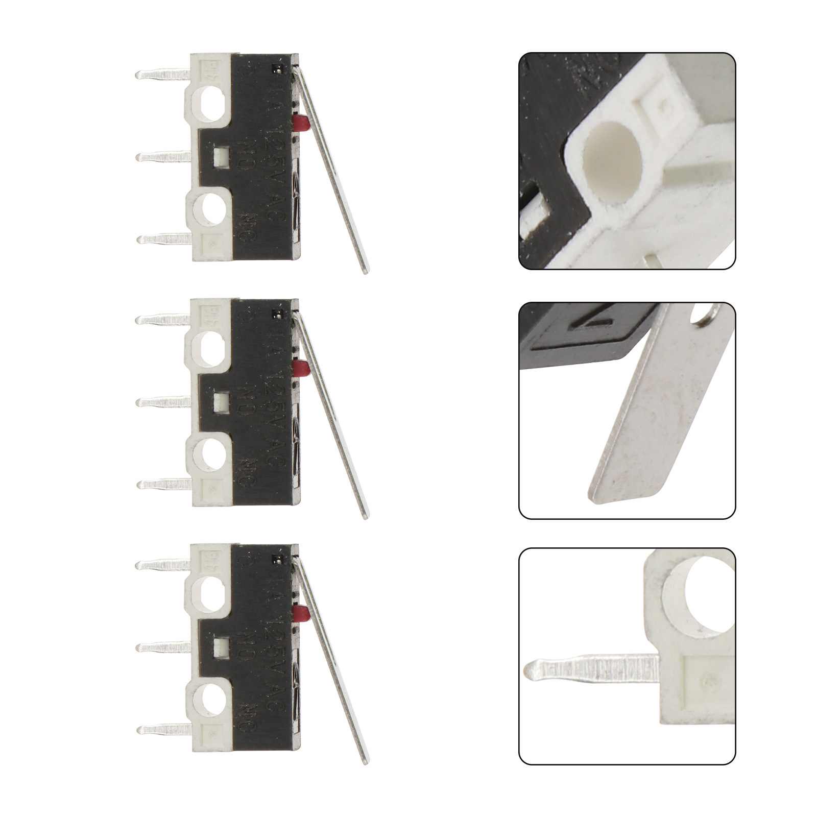 Home Appliances - 5Pcs Micro Electric Switch 3 Long