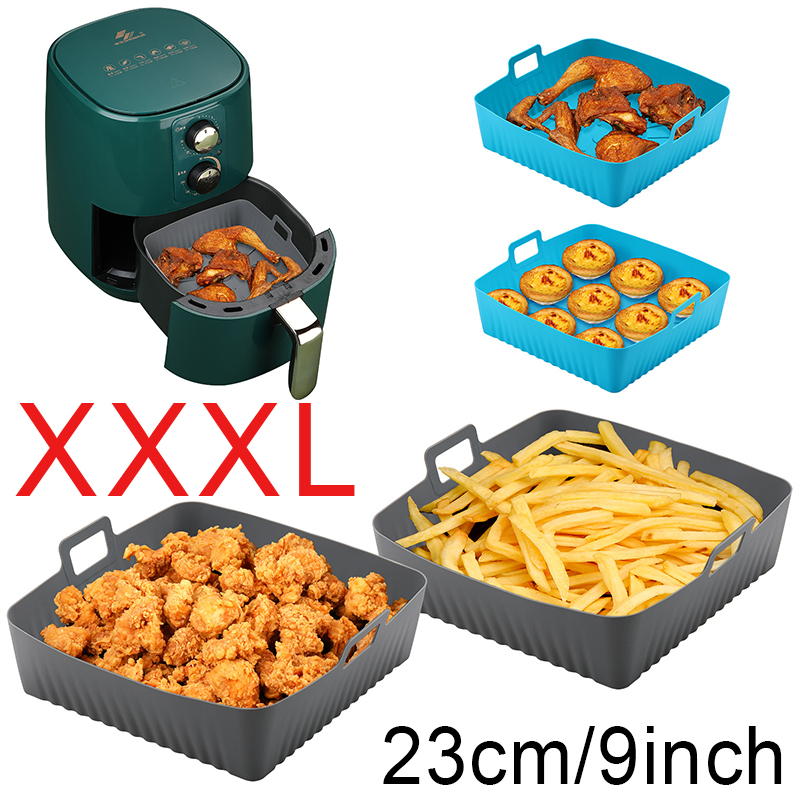 Square Large Silicone Air Frye - Air Fryer Silicone Pot Liner recension och pris